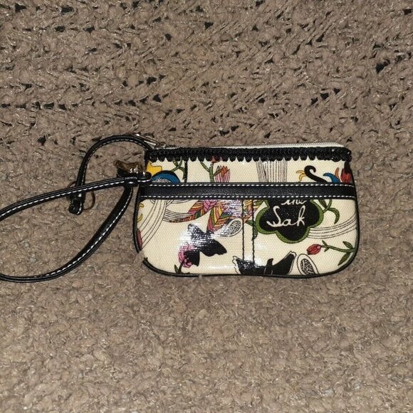 SAKROOTS-Artist Circle-PEACE WRISTLET-BLACK PEONY WALLET-TRAVEL ORGANIZER LOT - Picture 8 of 9